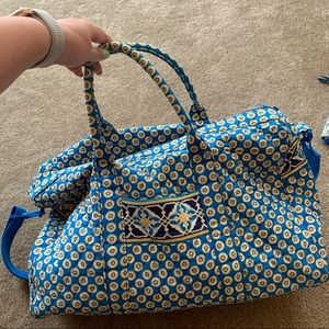 Vera Bradley Riveria Blue Duffel Bag